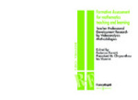 Formative assessment for mathematics teaching and learning :teacher professional development research by videoanalysis methodologies